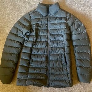 Green North Face Down Jacket (Size Small)